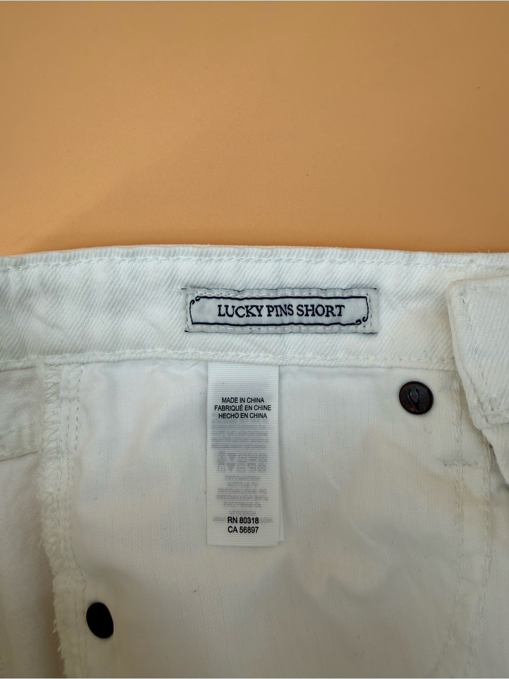 Lucky Brand Lucky Pins White Denim Shorts - Picture 2 of 6